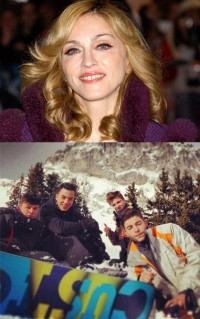 マドンナの新恋人と噂されるティモールは左から2番目。ロッコの姿も（下：ティモール・ステフェンズのインスタグラムのスクリーンショット）