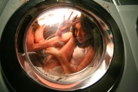 洗濯機から抜け出せない！