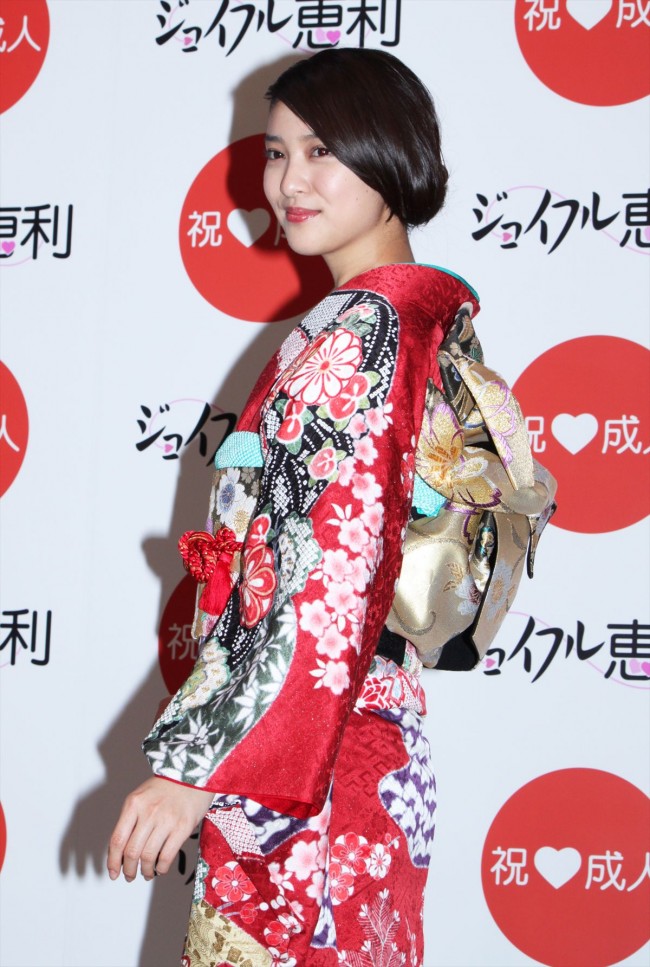 「ジョイフル恵利　新成人振袖ファッションショー」20140109