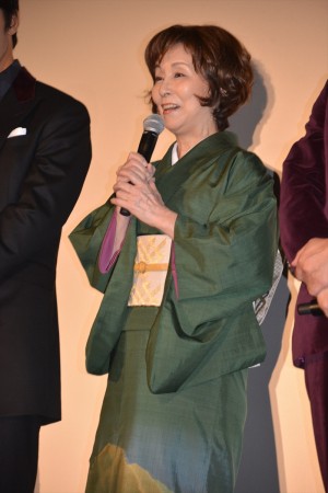 『トリック劇場版 ラストステージ』初日舞台挨拶に登壇した野際陽子