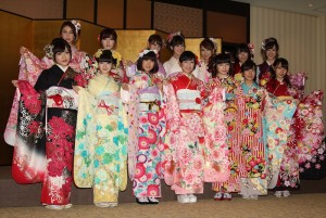 AKB48グループ成人式記念撮影会の模様　AKB48のメンバー