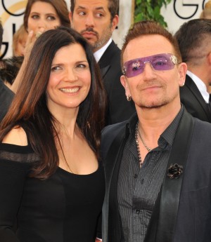 アリソン・ヒューソン（妻）、ボノ