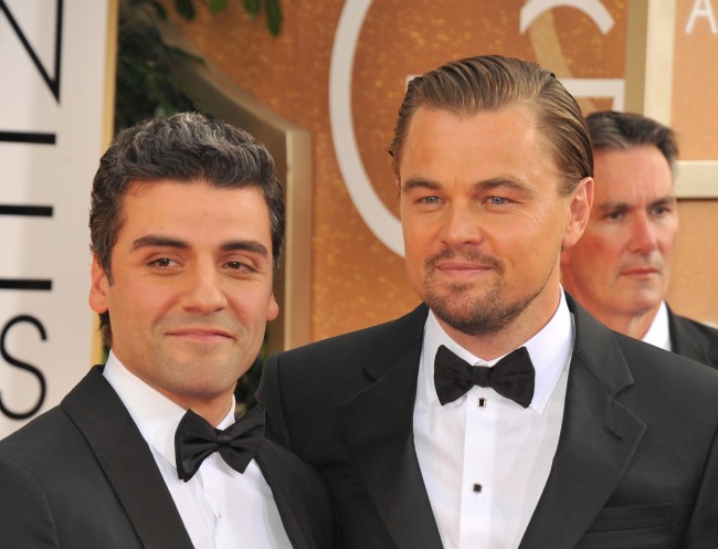 第71回ゴールデン・グローブ賞20140112、71st Golden Globes Awards、Oscar Isaac, Leonardo DiCaprio
