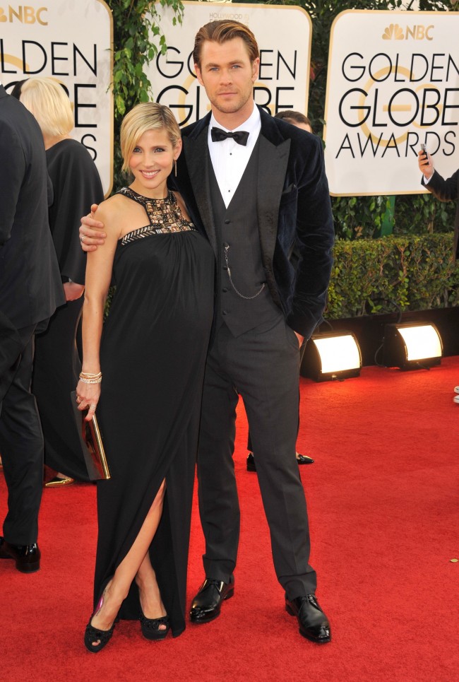 第71回ゴールデン・グローブ賞20140112、71st Golden Globes Awards、Elsa Pataky, Chris Hemsworth