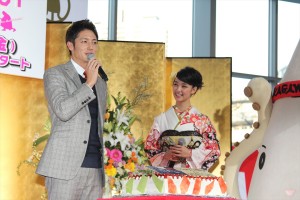 玉木宏、剛力彩芽、『私の嫌いな探偵』制作発表記者会見にて