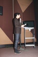 向井理、『百瀬、こっちを向いて。』予告のナレーション撮り＆囲み取材にて