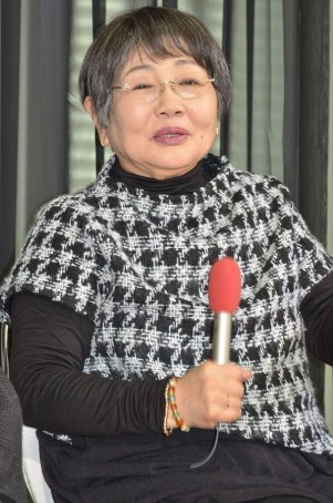 『天誅～闇の仕置人～』制作発表会見に出席した、泉ピン子