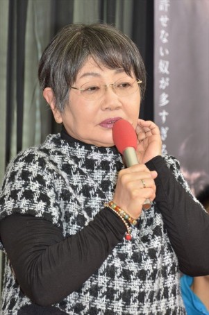 『天誅～闇の仕置人～』制作発表会見に出席した、泉ピン子