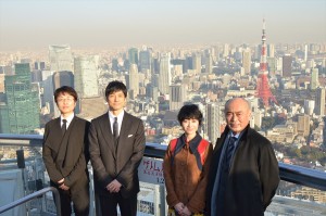 『ゲノムハザード ある天才科学者の5日間』公開直前記者会見 屋外にて撮影