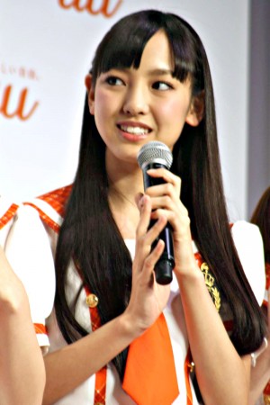 「au発表会2014 Spring」に出席した、モーニング娘。