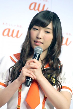 「au発表会2014 Spring」に出席した、モーニング娘。
