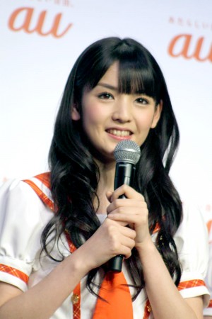 「au発表会2014 Spring」に出席した、モーニング娘。