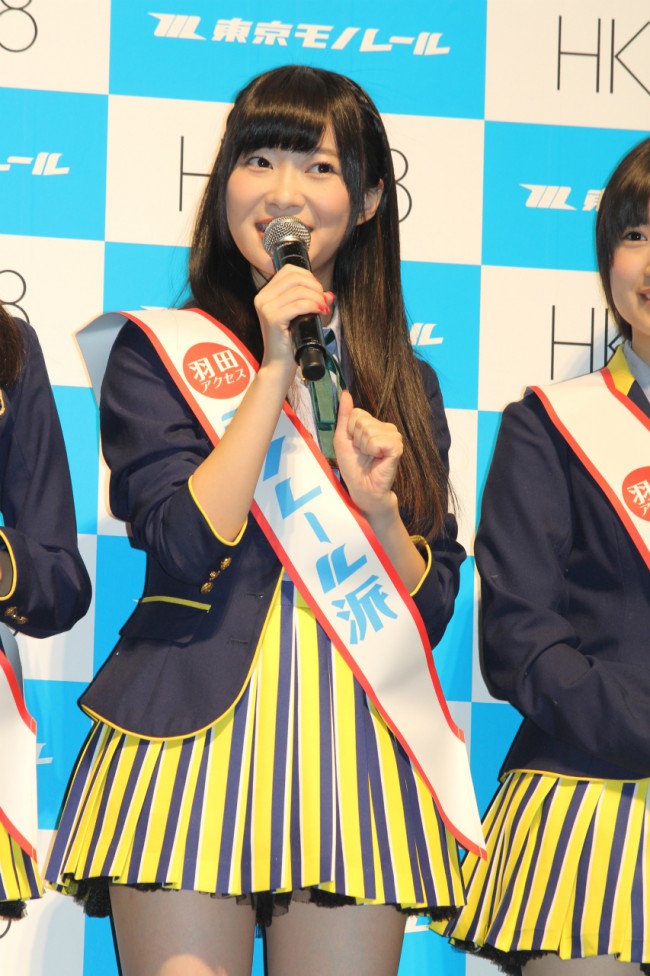 指原莉乃、HKT48モノレール派宣言プレス発表会にて