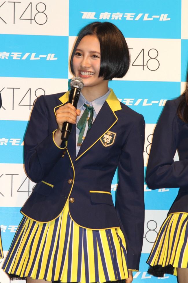 兒玉遥、HKT48モノレール派宣言プレス発表会にて