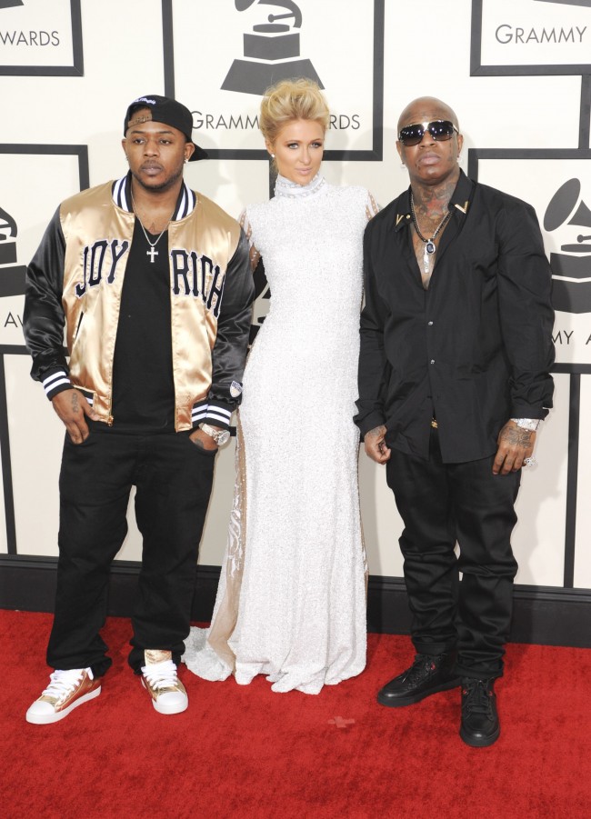 Mack Maine、Paris Hilton、Birdman、The 56th Annual Grammy Awards、第56回グラミー賞　2014年1月26日