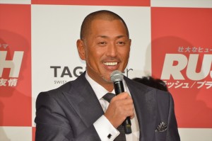 『ラッシュ／プライドと友情』来日記者会見に登場した清原和博