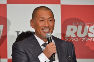 『ラッシュ／プライドと友情』来日記者会見に登場した清原和博