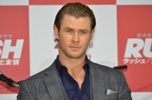 『ラッシュ／プライドと友情』来日記者会見に登壇したクリス・ヘムズワース