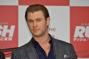 『ラッシュ／プライドと友情』来日記者会見に登壇したクリス・ヘムズワース