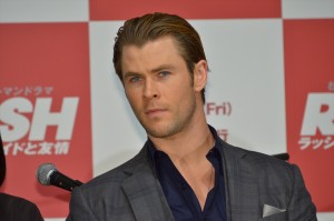 『ラッシュ／プライドと友情』来日記者会見に登壇したクリス・ヘムズワース