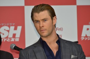 『ラッシュ／プライドと友情』来日記者会見に登壇したクリス・ヘムズワース