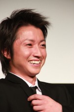 藤原竜也『サンブンノイチ』完成披露試写会にて