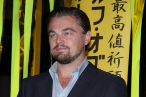 東京証券取引所で行われた『ウルフ・オブ・ウォールストリート』記者会見に登壇したレオナルド・ディカプリオ