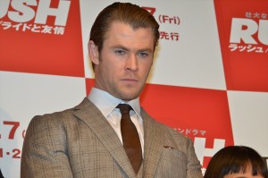 『ラッシュ／プライドと友情』ジャパンプレミアに登壇したクリス・ヘムズワース