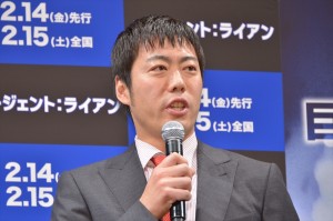 上原浩治選手、『エージェント：ライアン』公開記念イベントに登場