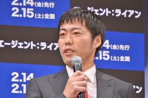 上原浩治選手、『エージェント：ライアン』公開記念イベントに登場