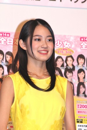 吉本実憂、「第14回全日本国民的美少女コンテスト」概要説明記者会見にて