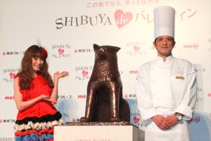 高橋愛、「SHIBUYA deバレンタイン」記者発表会にて