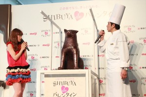 高橋愛、「SHIBUYA deバレンタイン」記者発表会にて