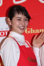 長澤まさみ、「手づくりガーナ応援ステーション」オープニングイベントにて