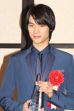「2014年エランドール賞」授賞式で新人賞を受賞した福士蒼汰