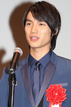 「2014年エランドール賞」授賞式で新人賞を受賞した福士蒼汰
