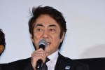 『ジョバンニの島』完成披露試写会に登壇した出演者の面々