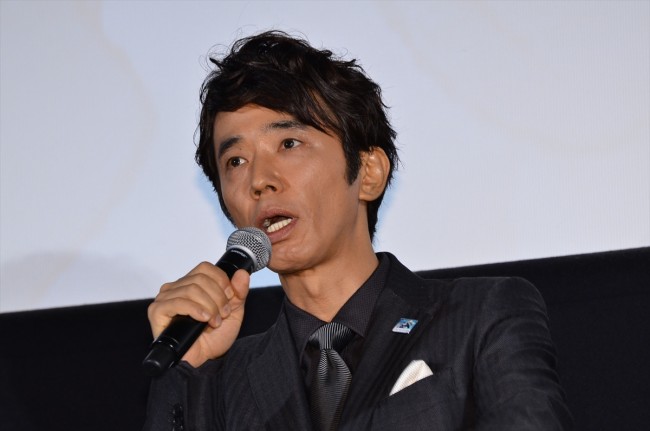 『ジョバンニの島』完成披露試写会に登壇した出演者の面々