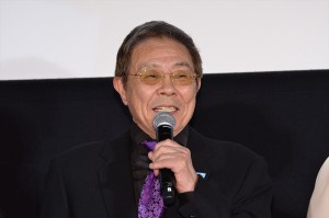 『ジョバンニの島』完成披露試写会に登壇した出演者の面々