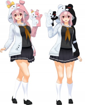 すーぱーそに子、『ダンガンロンパ』とコラボ決定！モノクマパーカーも発売