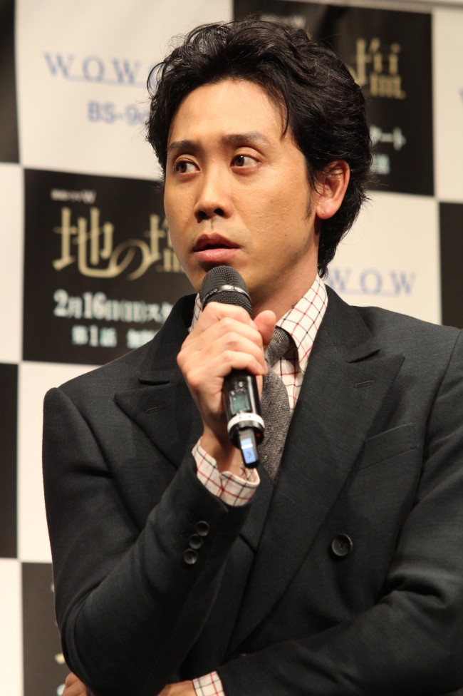 大泉洋、ドラマ『地の塩』完成披露試写会イベントにて