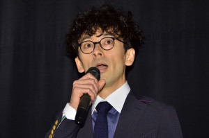 映画『愛の渦』完成披露試写会に登壇した、滝藤賢一