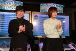 『ガンスリンガー ストラトス2』オープニングイベントに登壇した阿部敦と金元寿子