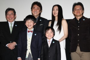 『ジョバンニの島』初日舞台挨拶にて