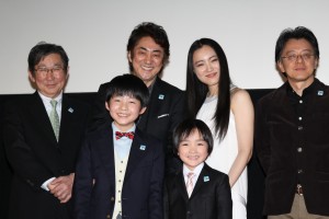 『ジョバンニの島』初日舞台挨拶にて