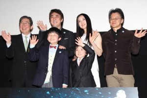 『ジョバンニの島』初日舞台挨拶にて