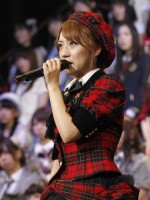 「AKB48グループ大組閣祭り」で涙を見せるグループ総監督・高橋みなみ