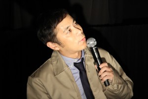 岡村隆史、映画『LIFE！』日本語吹替版の完成披露試写会にて　