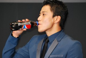 小栗旬、「新ペプシネックス ゼロ」商品＆CM発表会にて