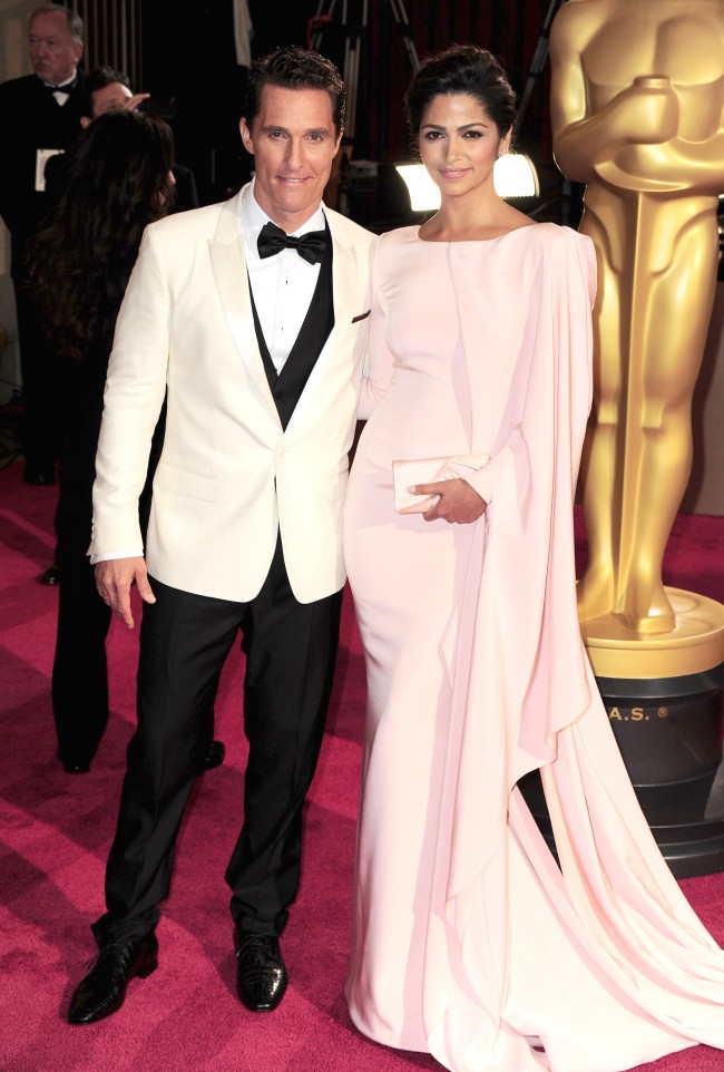 第86回アカデミー賞、The 86th Annual Academy Awards、20140302、Matthew McConaughey, Camila Alves、マシュー・マコノヒー、カミラ・アルヴェス